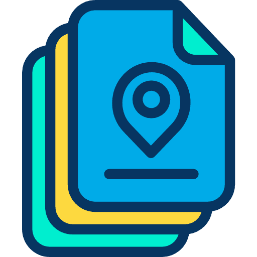 File document files and folders pin icon