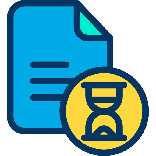 File time and date files and folders schedule icon