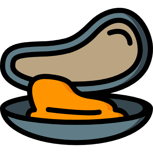 Mussel sea food food and restaurant mussel icon