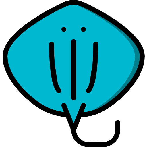 Stingray animals aquatic sea life icon