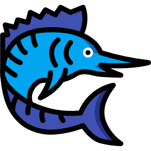 Swordfish sea life swordfish animals icon