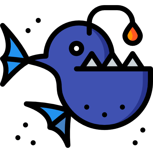 Anglerfish fish animal kingdom anglerfish icon