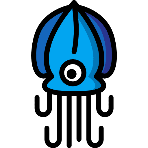 Squid aquarium animals aquatic icon