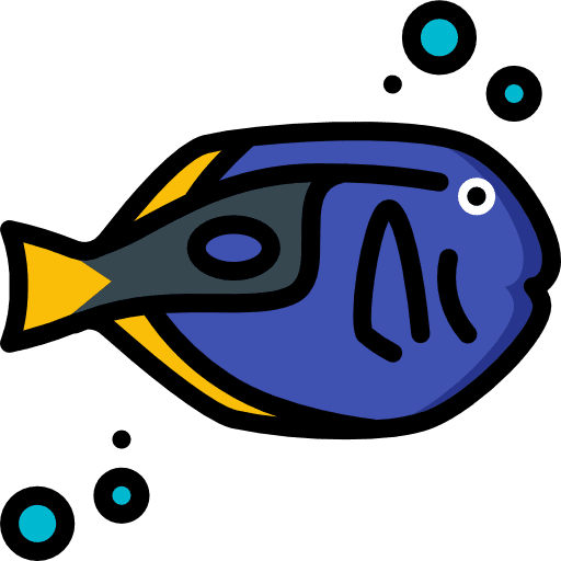 Surgeon fish sea life aquarium aquatic icon