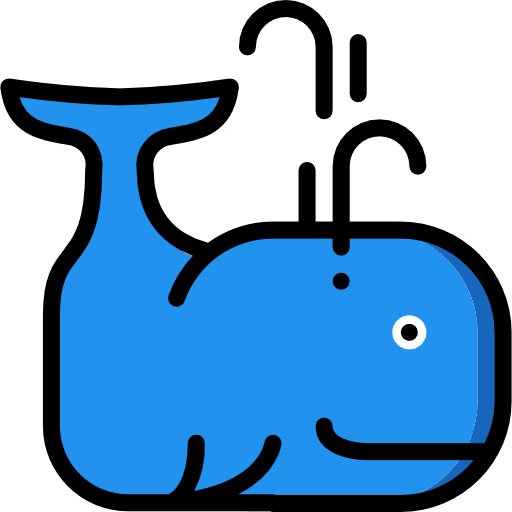 Whale sea life mammal whale icon