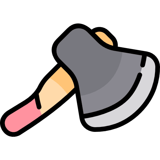 Axe axe weapons camping icon