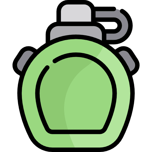 Canteen water bottle flask icon