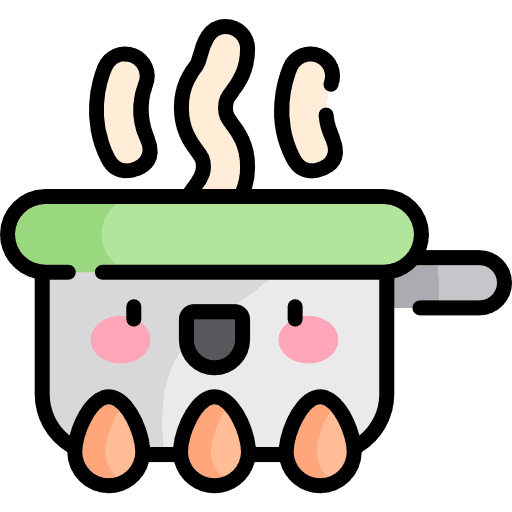 Pot cooking rural pot on fire icon