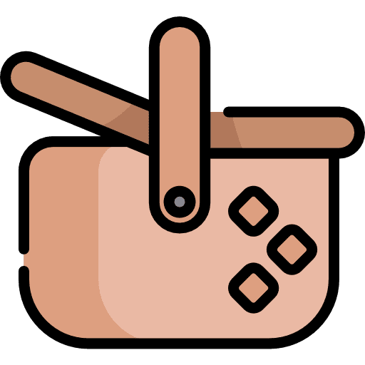 Basket picnic basket fashion icon