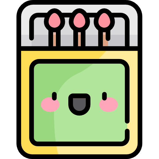 Match flame burning matches icon