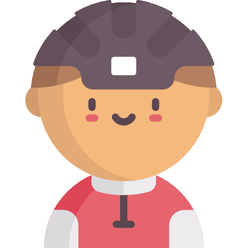 Cyclist man avatar sports and competition icon