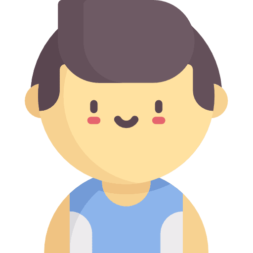 Volleyball player avatar man icon