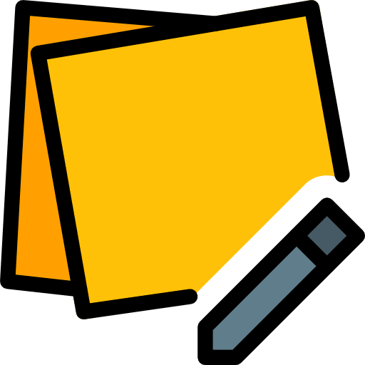 Notes miscellaneous interface writing tool icon