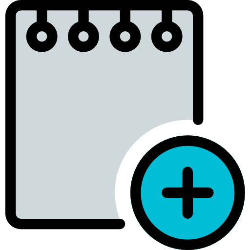 Notes writing tools and utensils notepad icon