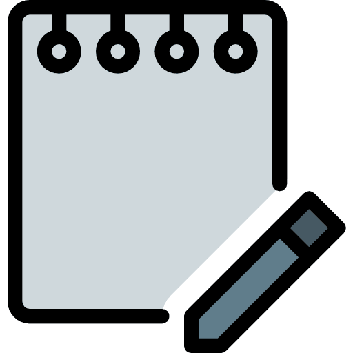 Notes writing writing tool notebook icon