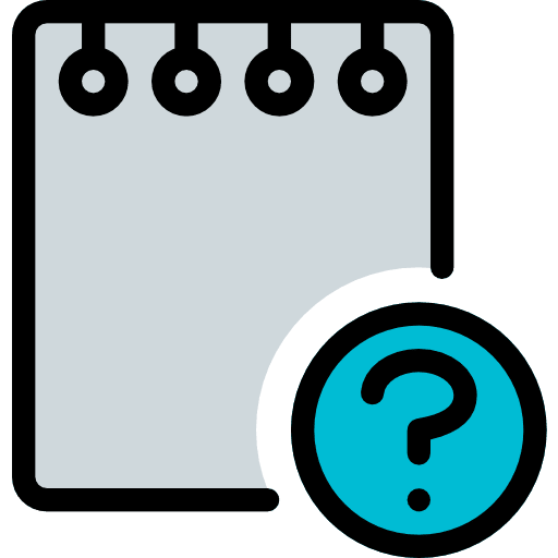 Notes interface notebook writing tool icon