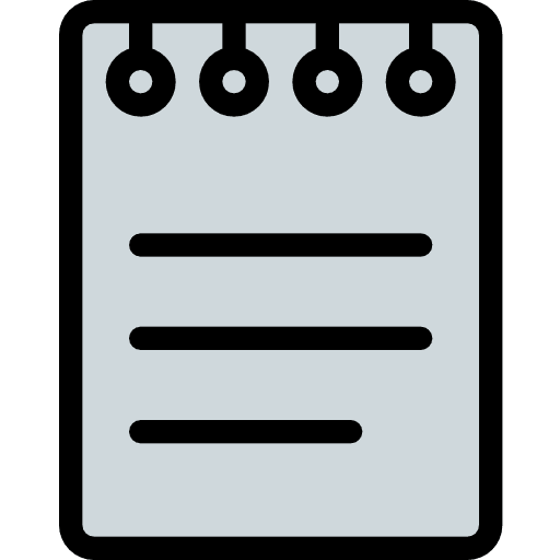 Notes miscellaneous notebook writing tool icon