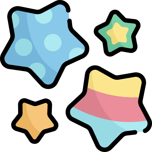 Stars shine decoration stars icon