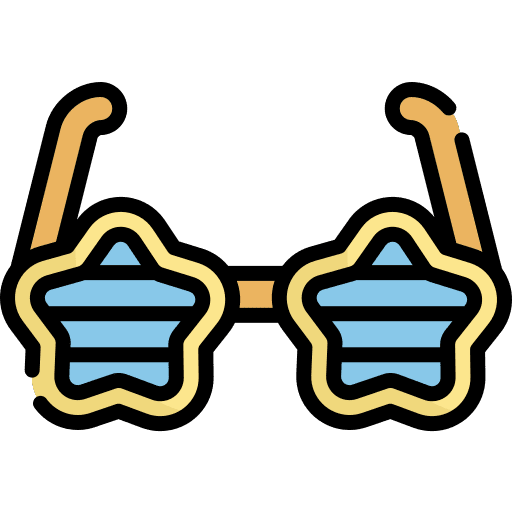 Glasses party carnival birthday and party icon
