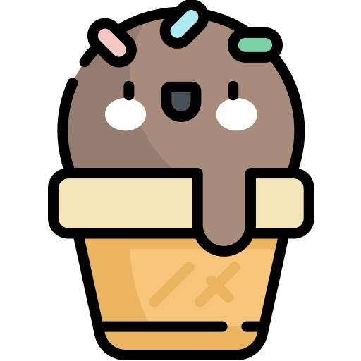 Ice cream cone food dessert icon