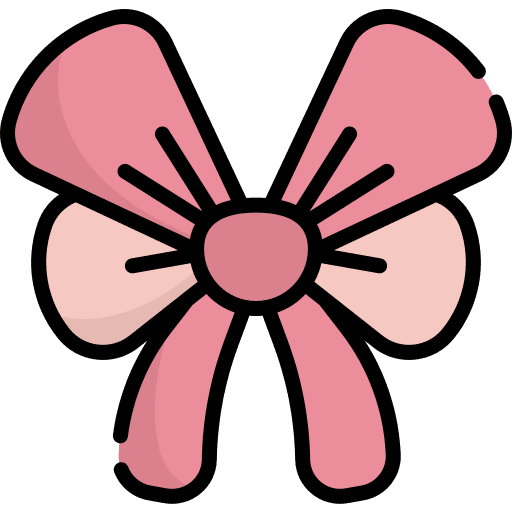 Bow ornament ribbon decoration icon
