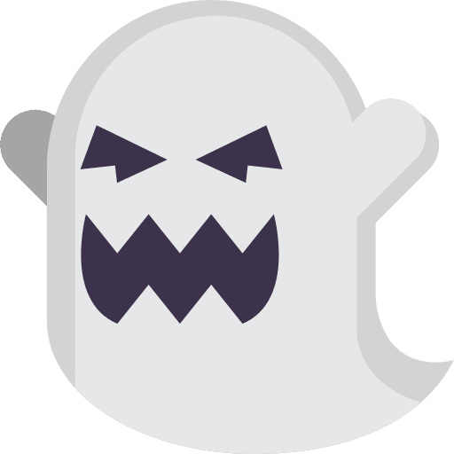 Ghost spooky horror terror icon