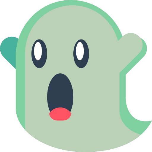 Ghost terror spooky boo icon