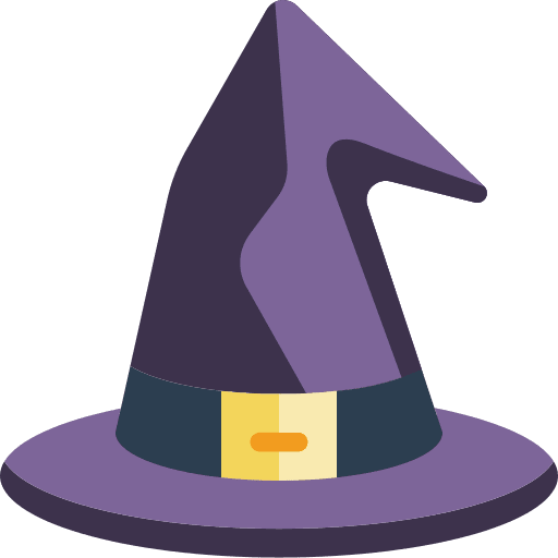 Witch hat magic hat witch hat halloween icon