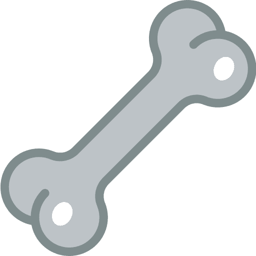 Bone animals dog food bone icon