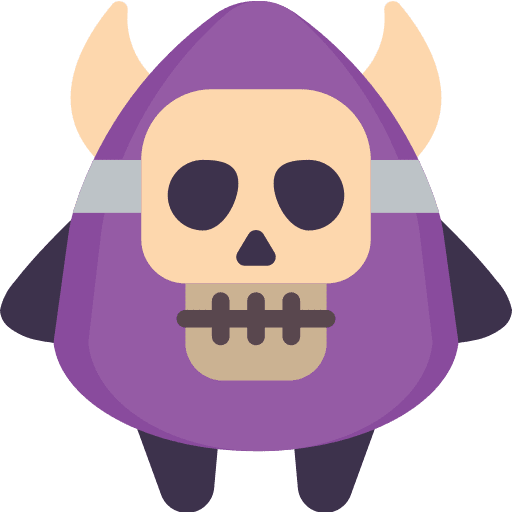 Devil terror skull spooky icon