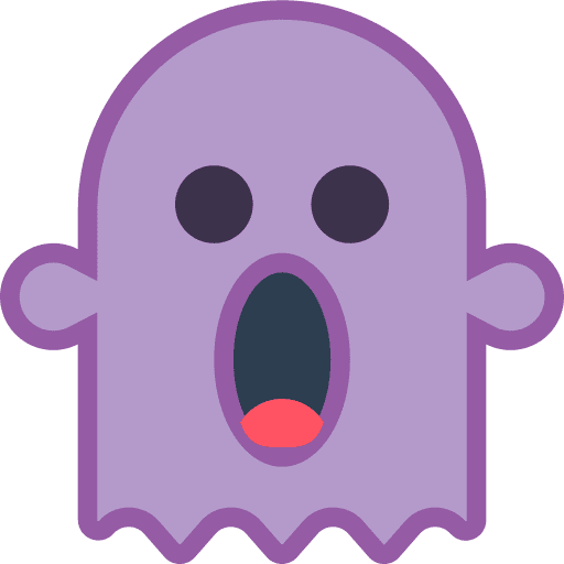 Ghost terror spooky halloween icon