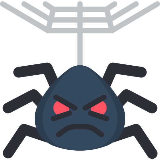 Spider animals cobweb spider icon