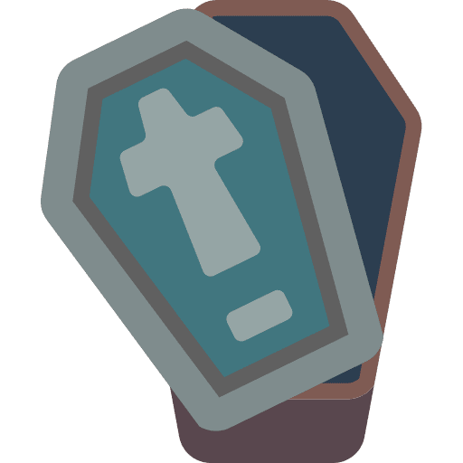 Coffin coffin halloween fear icon