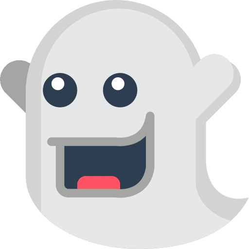 Ghost horror happy halloween icon