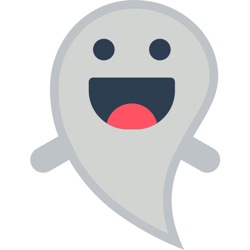 Ghost spooky terror happy icon