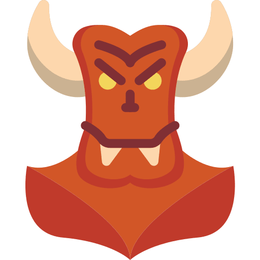 Devil horror scary spooky icon