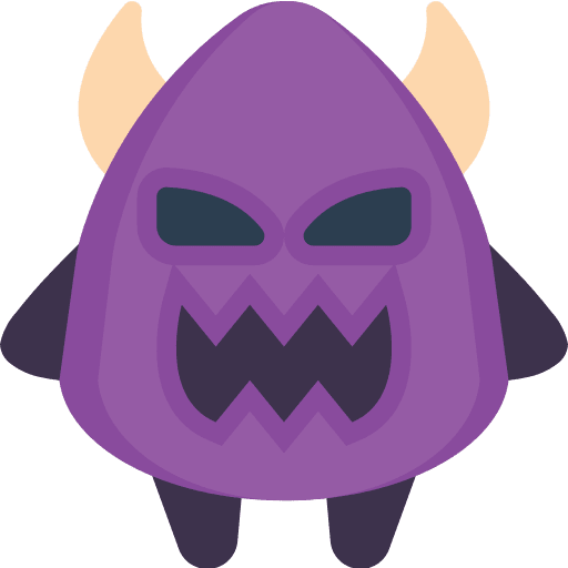 Devil scary demon terror icon