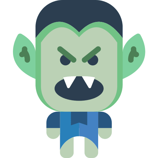 Dracula spooky fear avatar icon