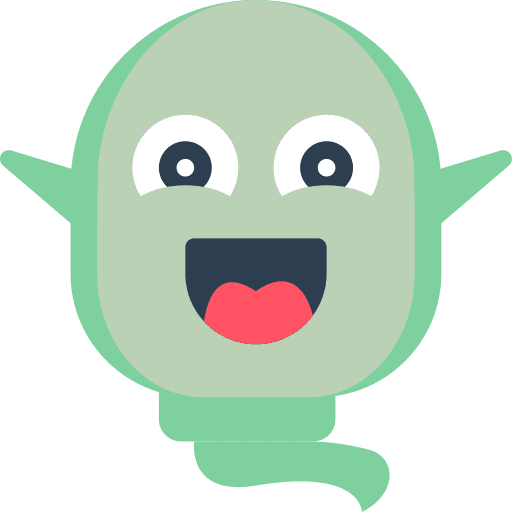 Ghost happy horror spooky icon