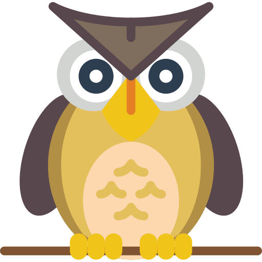 Owl animal kingdom hunter wild life icon