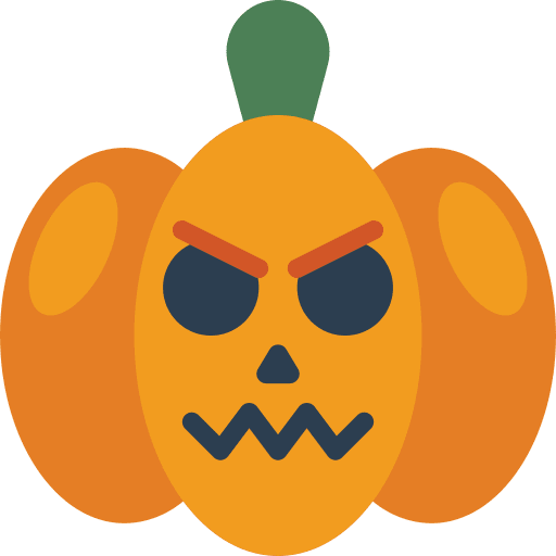 Pumpkin pumpkin scary horror icon