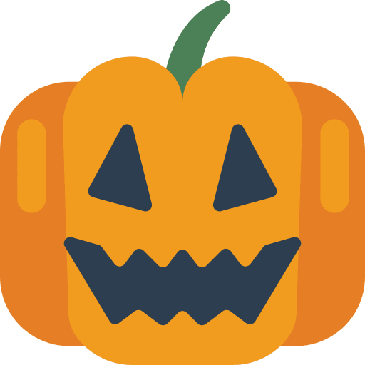 Pumpkin scary spooky pumpkin icon