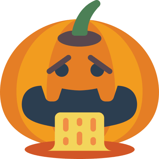 Pumpkin terror halloween pumpkin icon