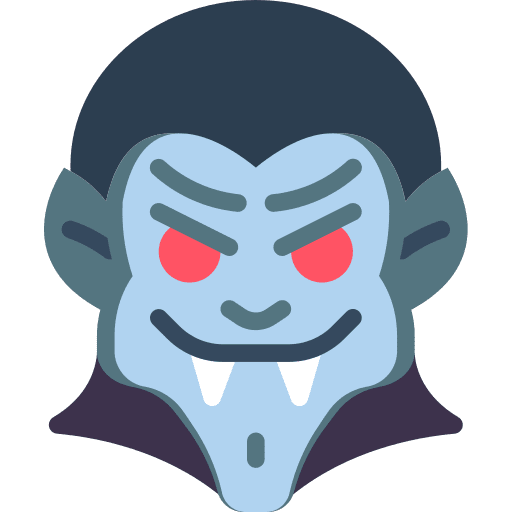 Vampire horror spooky vampire icon