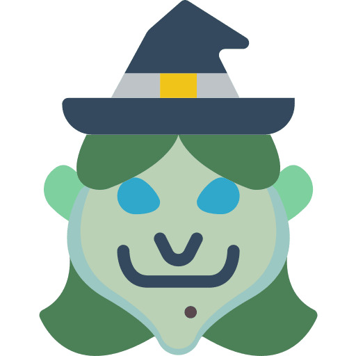 Witch avatar costume fear icon