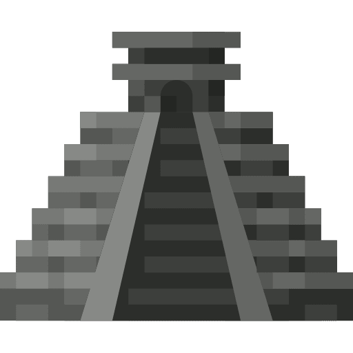 Aztec pyramid monument architecture mexico icon