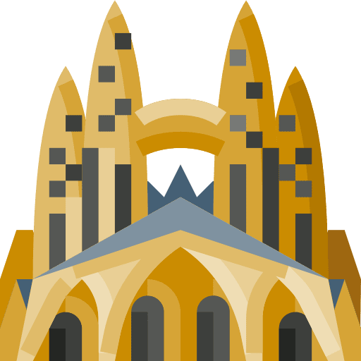 Sagrada familia monument landmark architecture icon