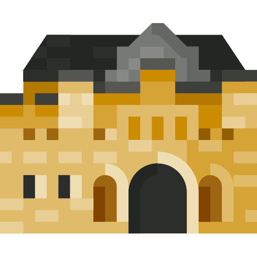 Edinburgh castle tourism monument scotland icon