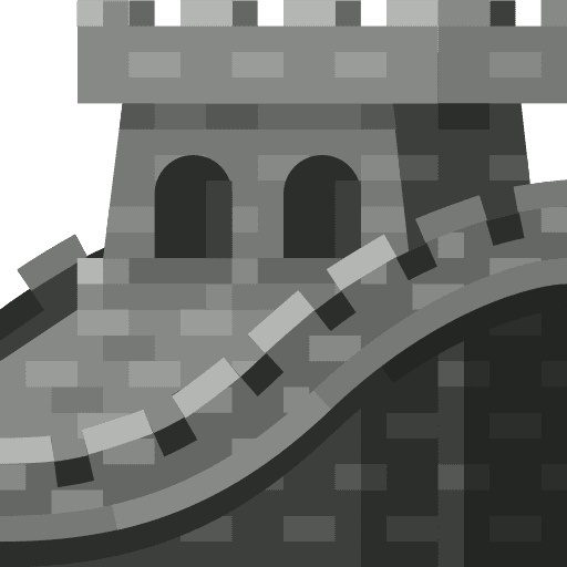 Great wall of china architecture and city great wall of china china icon