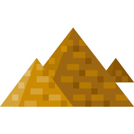 Pyramid landmark tourism pyramid icon